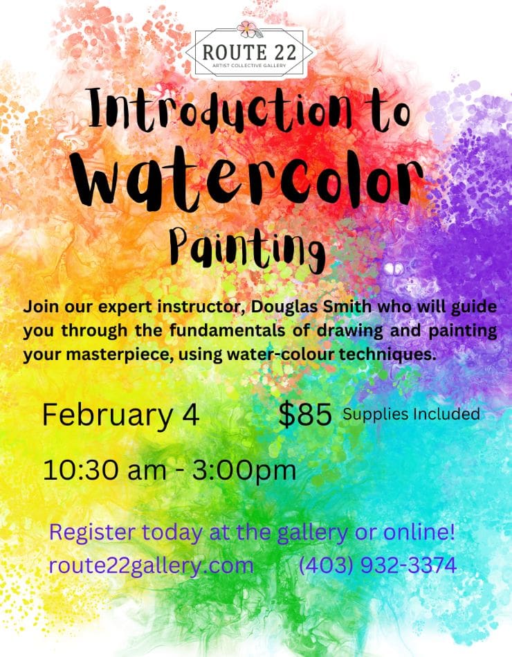 Introduction to Watercolour Painting • Urban Casual Cochrane