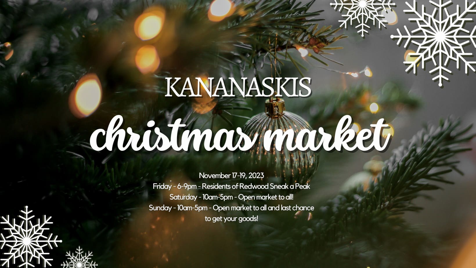 Kananaskis Christmas Market • Urban Casual Cochrane