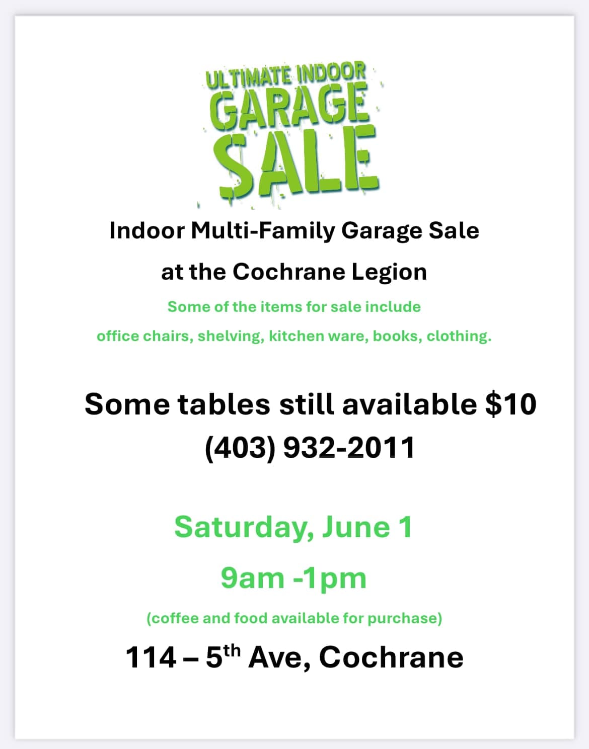 Ultimate Indoor Garage Sale • Urbancasual.ca